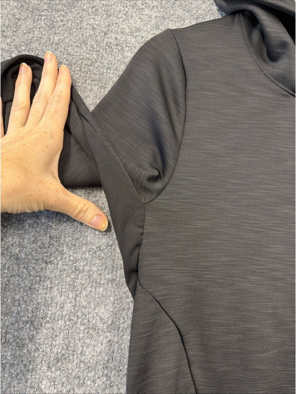 Athleta Black Hooded Xs Extra Layer Pullover Hoodie - Picture 9 of 13
